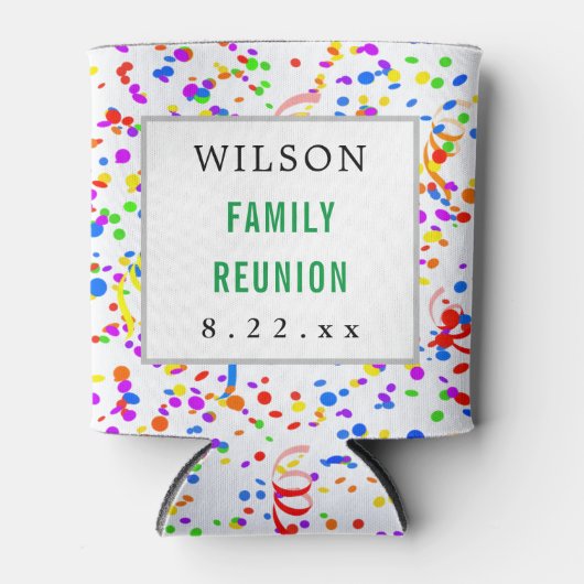 Gezinshereniging voor moderne typografie blikjeskoeler (Voorkant)