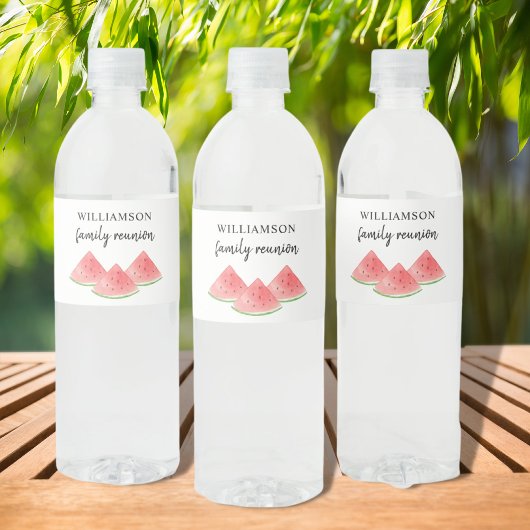 Gezinshereniging Waterfles Etiket