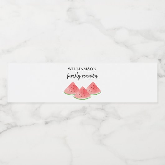 Gezinshereniging Waterfles Etiket (Enkel label)