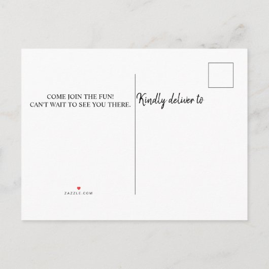 Gezinshereniging watermeloen uitnodiging briefkaart (Achterkant)