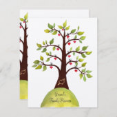 Gezinshereniging Waterverf hartstructuur uitnodige Kaart (Voorkant / Achterkant)