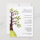 Gezinshereniging Waterverf hartstructuur uitnodige Kaart (Achterkant)