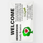 Gezinshereniging - We houden van onze familie -  Spandoek (Verticaal)