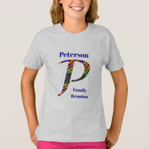 Gezinshereniging Wearable Keepomwille Letter P Mon T-shirt