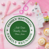 Gezinshereniging Wegwerpbare Borden Papieren Bordje (Feest)