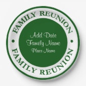 Gezinshereniging Wegwerpbare Borden Papieren Bordje (Voorkant)