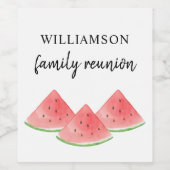 Gezinshereniging Wijn Etiket (Enkel label)