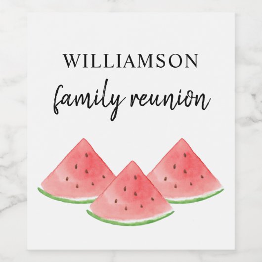 Gezinshereniging Wijn Etiket (Enkel label)