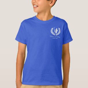 Gezinshereniging Zee God en laurel met een aangepa T-shirt