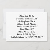 Gezinshereniging Zomer Dame Uitnodiging (Achterkant)