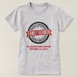 Gezinshereniging zwart rood t-shirt