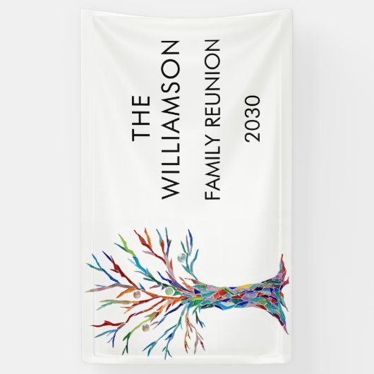 gezinsherenigingsbanner spandoek (Verticaal)