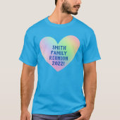  gezinsherenigingsgradiënt hart T-shirt (Voorkant)