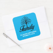 gezinsherenigingsstructuur vierkante sticker (Envelop)