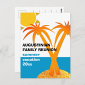 Gezinsherenigingszomervakantie Briefkaart (Voorkant / Achterkant)