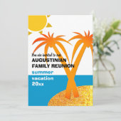 Gezinsherenigingszomervakantie Kaart (Staand voorkant)