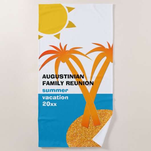 Gezinsherenigingszomervakantie Strandlaken (Voorkant)