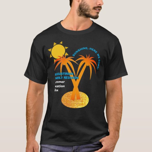 Gezinsherenigingszomervakantie T-shirt (Voorkant)