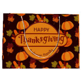 Gezinsherfst laat Turkije pompoen Groot Cadeauzakje (Achterkant)