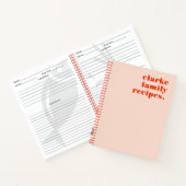 Gezinsherhaling Blush roze en rood Notitieboek (Binnen)