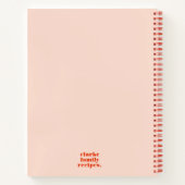 Gezinsherhaling Blush roze en rood Notitieboek (Achterkant)