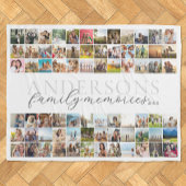 Gezinsherinneringen Gepersonaliseerde 72 Fotocolla Fleece Deken