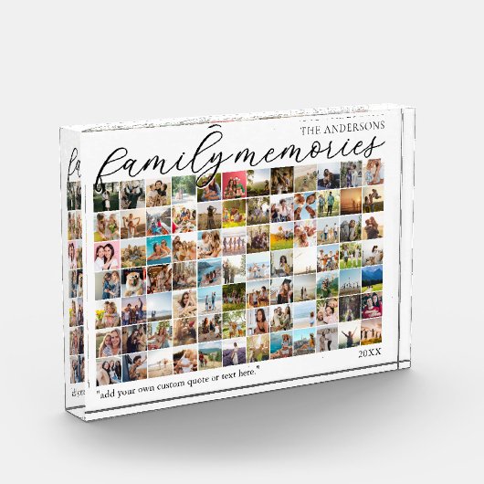 Gezinsherinneringen gepersonaliseerde 84 Afbeeldin Fotoblokken (Links)