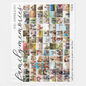 Gezinsherinneringen Gepersonaliseerde 84 Fotocolla Fleece Deken (Voorkant)
