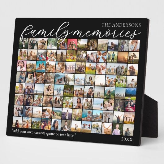 Gezinsherinneringen Gepersonaliseerde 96 Fotocolla Fotoplaat (Zijkant)