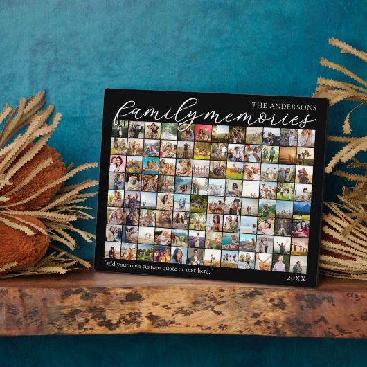 Gezinsherinneringen Gepersonaliseerde 96 Fotocolla Fotoplaat (Zijkant)