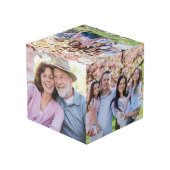 Gezinsherinneringen Gepersonaliseerde Grootouderfo Kubus (Achter hoekig)