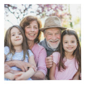 Gezinsherinneringen Gepersonaliseerde Grootouderfo Kubus (Voorkant)