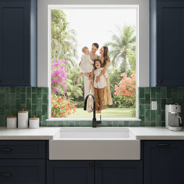 Gezinsherinneringen: persoonlijk fotovenster raamsticker