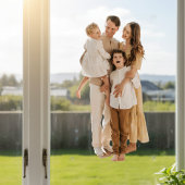 Gezinsherinneringen: persoonlijk fotovenster raamsticker