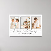 Gezinsherinneringen White Aangepaste fotocollage m Canvas Afdruk (Voorkant)