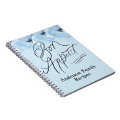 Gezinsherinningen op basis van eetlustblauw notitieboek (Rechterzijde)