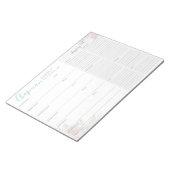 Gezinsherplan en winkellijst notitieblok (Schuin)