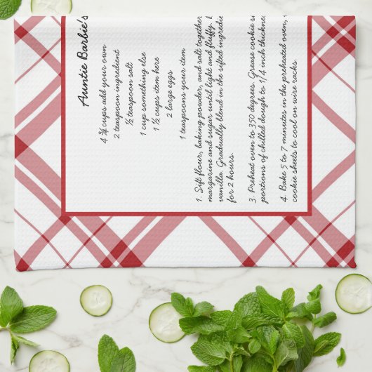 Gezinsherwinning kerst keepomwille theedoek (Gevouwen)