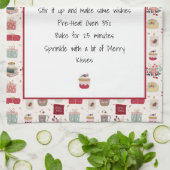 Gezinsherwinning kerst keepomwille theedoek (Gevouwen)