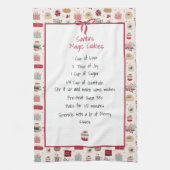 Gezinsherwinning kerst keepomwille theedoek (Verticaal)