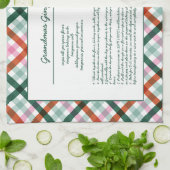 Gezinsherwinning kerst keepomwille theedoek (Gevouwen)