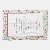 Gezinsherwinning kerst keepomwille theedoek (Horizontaal)