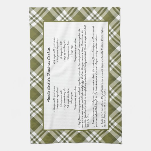 Gezinsherwinning kerst keepomwille theedoek (Verticaal)