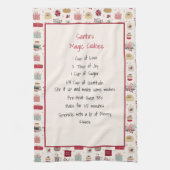 Gezinsherwinning kerst keepomwille theedoek (Verticaal)