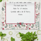 Gezinsherwinning kerst keepomwille theedoek (Gevouwen)