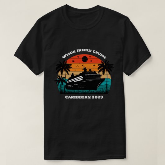 Gezinsherziening Persoonlijke naam en jaar T-shirt (Design voorkant)