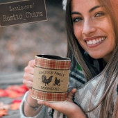 Gezinshuis  Red Pset Burlap 2 Tone Mok