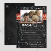 Gezinsjaar in Review kerstkaart (Voorkant / Achterkant)