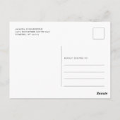 Gezinsjaarlijkse reünie genealogon briefkaart (Achterkant)