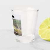 Gezinskampeertocht Rusticale buitenvacantie Shot Glas (Rechts)